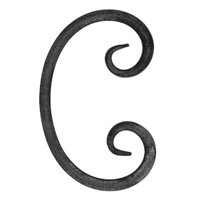 Spirala kuta typu C 12x12 mm H130 x L80 mm