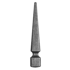 Grot stalowy kuty 25x25 mm H160 x L25 mm