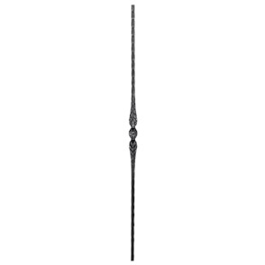 Tralka stalowa balkonowa 12x12 mm z rozkuciem H950