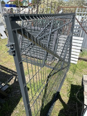 Skrzydło bramy panelowe lewe ocynkowane, malowane